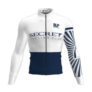 SCT warm long sleeved cycling jersey. Blur